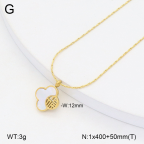 2N3002708bbov-263  14k Plating  Stainless Steel Necklace