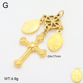 2P2004605bhva-666  Stainless Steel Pendant