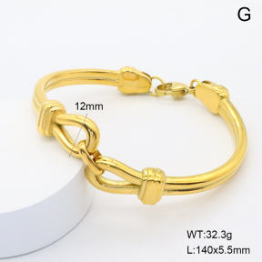 GEB000815vhmv-066  18K PVD,Handmade Polished  Stainless Steel Bangle  BC25060166B