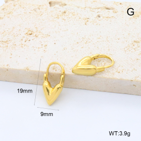GEE002738bhia-066  18K PVD,Handmade Polished  Stainless Steel Earrings  BC25050023E