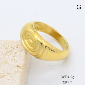 GER001455bhva-066  6-8#  18K PVD,Handmade Polished  Stainless Steel Ring