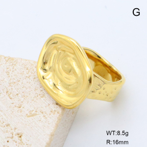 GER001456bhva-066  6-8#  18K PVD,Handmade Polished  Stainless Steel Ring