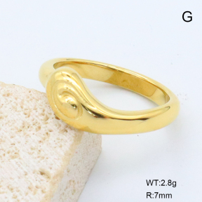 GER001458bhva-066  6-8#  18K PVD,Handmade Polished  Stainless Steel Ring