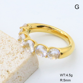 GER001475bhia-066  7#  18K PVD Zircon,Handmade Polished  Stainless Steel Ring GER001475bhia-066  7#  18K PVD Zircon,Handmade Polished  Stainless Steel Ring