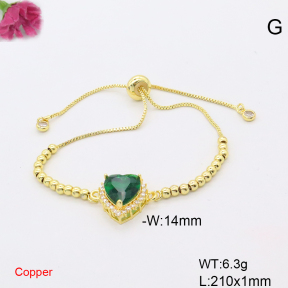 F6B406852ablb-L017  Fashion Copper Bracelet