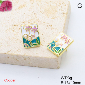 F6E302057ablb-L017  Fashion Copper Earrings