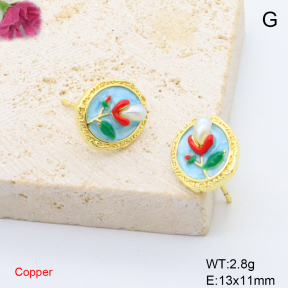 F6E302060ablb-L017  Fashion Copper Earrings