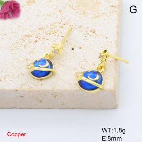 F6E302062baka-L017  Fashion Copper Earrings