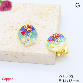 F6E302076ablb-L017  Fashion Copper Earrings