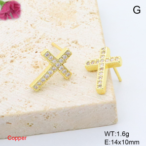 F6E405726baka-L017  Fashion Copper Earrings