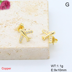 F6E405727baka-L017  Fashion Copper Earrings