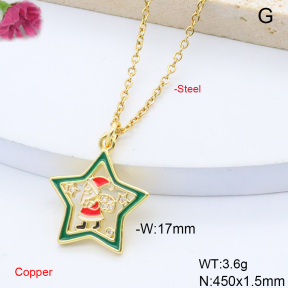 F6N301619vail-L017  Fashion Copper Necklace