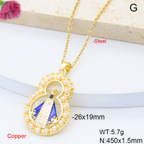 F6N301625baka-L017  Fashion Copper Necklace