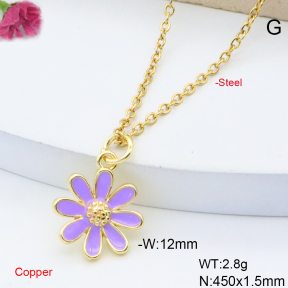 F6N301637vaia-L017  Fashion Copper Necklace