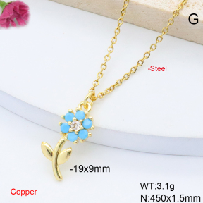 F6N301643vail-L017  Fashion Copper Necklace
