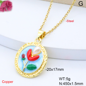 F6N301652avja-L017  Fashion Copper Necklace