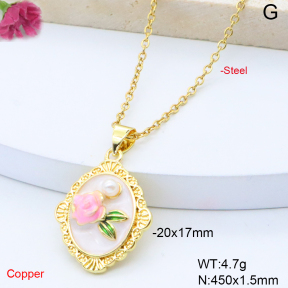 F6N301653avja-L017  Fashion Copper Necklace