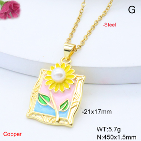 F6N301655avja-L017  Fashion Copper Necklace