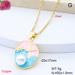 F6N301656avja-L017  Fashion Copper Necklace