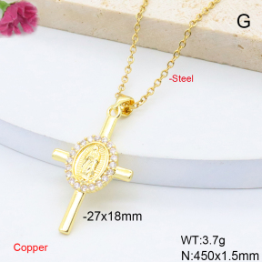 F6N408887avja-L017  Fashion Copper Necklace