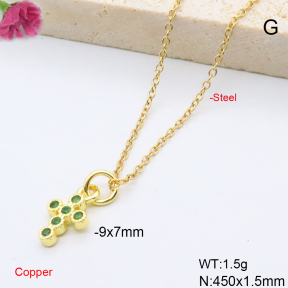 F6N408897vaia-L017  Fashion Copper Necklace