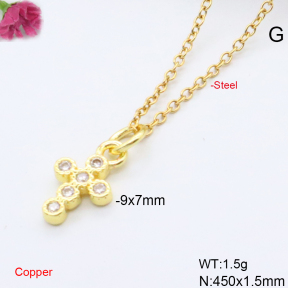 F6N408898vaia-L017  Fashion Copper Necklace