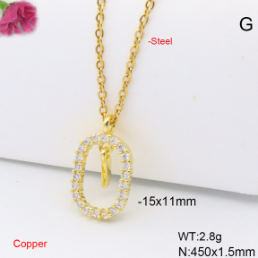 F6N408910vail-L017  Fashion Copper Necklace