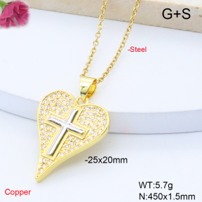 F6N408928ablb-L017  Fashion Copper Necklace
