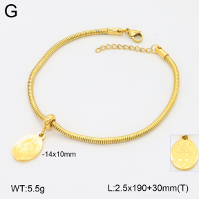 2B2004549bbml-355  Stainless Steel Bracelet