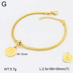 2B2004552bbml-355  Stainless Steel Bracelet