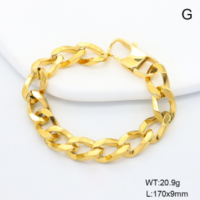 6B2004401bbov-908  Stainless Steel Bracelet