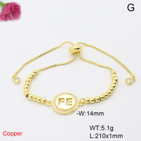 F6B406868ablb-L017  Fashion Copper Bracelet