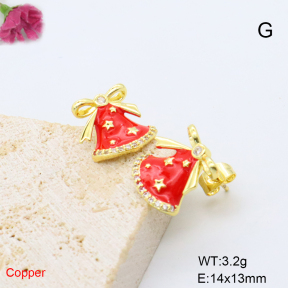 F6E302098baka-L017  Fashion Copper Earrings