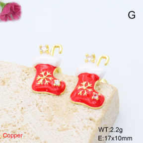 F6E302101baka-L017  Fashion Copper Earrings