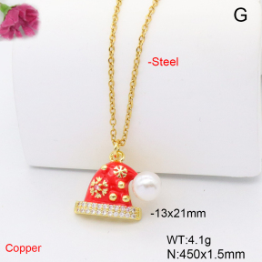 F6N301665vail-L017  Fashion Copper Necklace