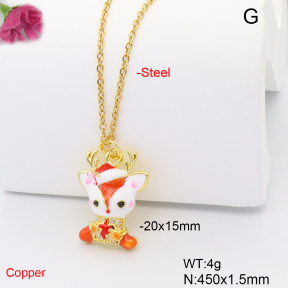 F6N301669avja-L017  Fashion Copper Necklace