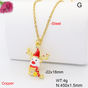 F6N301673avja-L017  Fashion Copper Necklace