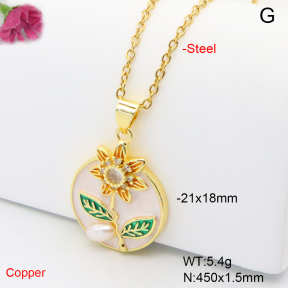 F6N301683aajl-L017  Fashion Copper Necklace