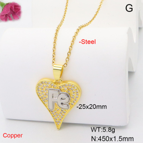 F6N408939ablb-L017  Fashion Copper Necklace