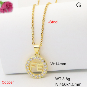 F6N408941vail-L017  Fashion Copper Necklace