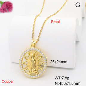 F6N408942aajl-L017  Fashion Copper Necklace