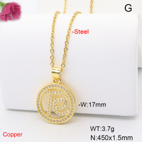 F6N408946aajl-L017  Fashion Copper Necklace