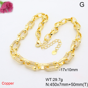 F6N408949ahlv-L017  Fashion Copper Necklace