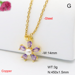 F6N408951vail-L017  Fashion Copper Necklace