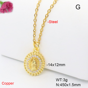 F6N408960avja-L017  Fashion Copper Necklace