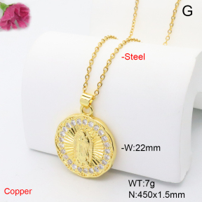 F6N408963baka-L017  Fashion Copper Necklace
