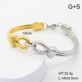 GEB000816ahlv-066  18K PVD,Handmade Polished  Stainless Steel Bangle  BC25060166B-PS
