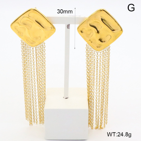 GEE002566vhkb-066  316 Pin,Handmade Polished  Stainless Steel Earrings  BC24040095E-2