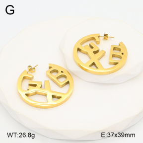 2E2006216vbnb-742  Stainless Steel Earrings