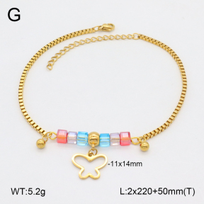 2A9001701ablb-350  Stainless Steel Anklets